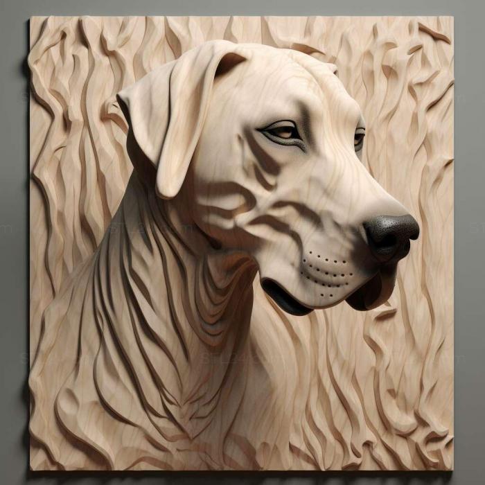 Nature and animals (Great Dane dog 4, NATURE_6692) 3D models for cnc